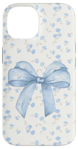Hellblaue Schleife und Wildblumenmuster, niedlich, Kokette, Vintage Hülle für iPhone 14 Hellblaue Schleife und Wildblumenmuster, niedlich, Kokette, Vintage Hülle für iPhone 14 von Light Blue Bow & Wildflower Pattern Cute Coquette