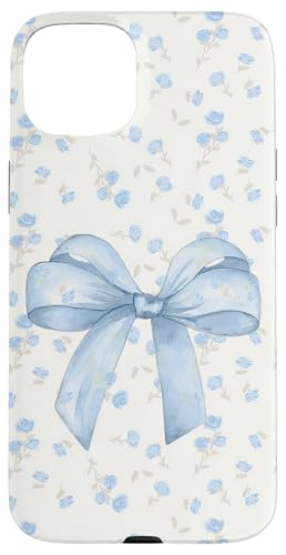 Hellblaue Schleife und Wildblumenmuster, niedlich, Kokette, Vintage Hülle für iPhone 15 Plus Hellblaue Schleife und Wildblumenmuster, niedlich, Kokette, Vintage Hülle für iPhone 15 Plus von Light Blue Bow & Wildflower Pattern Cute Coquette