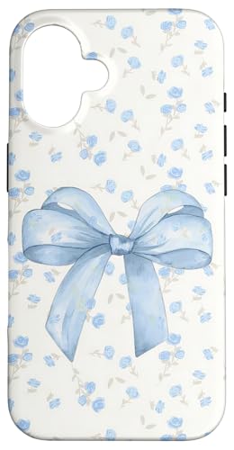 Hellblaue Schleife und Wildblumenmuster, niedlich, Kokette, Vintage Hülle für iPhone 16 Hellblaue Schleife und Wildblumenmuster, niedlich, Kokette, Vintage Hülle für iPhone 16 von Light Blue Bow & Wildflower Pattern Cute Coquette