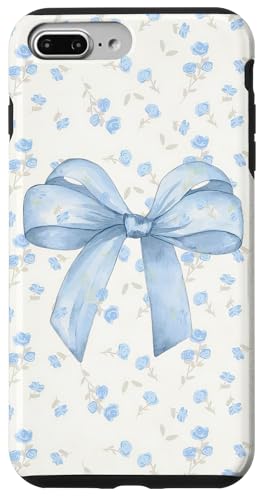Hellblaue Schleife und Wildblumenmuster, niedlich, Kokette, Vintage Hülle für iPhone 7 Plus/8 Plus Hellblaue Schleife und Wildblumenmuster, niedlich, Kokette, Vintage Hülle für iPhone 7 Plus/8 Plus von Light Blue Bow & Wildflower Pattern Cute Coquette