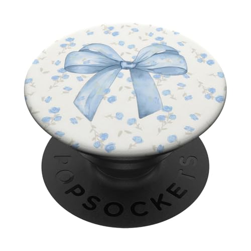 Hellblaue Schleife und Wildblumenmuster, niedlich, Kokette, Vintage PopSockets Klebender PopGrip Hellblaue Schleife und Wildblumenmuster, niedlich, Kokette, Vintage PopSockets Klebender PopGrip von Light Blue Bow & Wildflower Pattern Cute Coquette