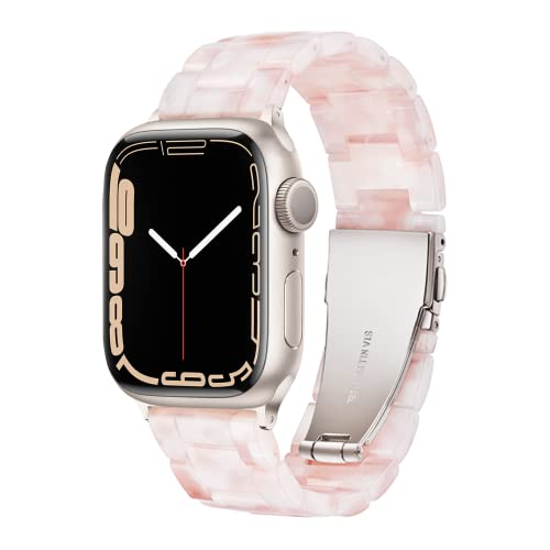 Light Armband Kompatibel Mit Apple Watch 49mm 45mm 44mm 42mm, Leicht Einstellbar Mode Harz Wasserdicht für Ultra, Ultra 2, Series 9 45mm Series 8 7 6 5 4 3 2 1 SE Light Armband Kompatibel Mit Apple Watch 49mm 45mm 44mm 42mm, Leicht Einstellbar Mode Harz Wasserdicht für Ultra, Ultra 2, Series 9 45mm Series 8 7 6 5 4 3 2 1 SE von Light House