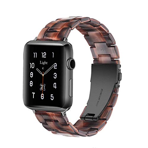 Light Kompatibel mit Apple Watch Armband 49mm 46mm 45mm 44mm 42mm, Leicht Einstellbar Mode Harz Wasserdicht für Apple Watch Ultra, Series 10 9 8 7 6 5 4 3 2 1 iWatch SE für Damen/Herren von Light House
