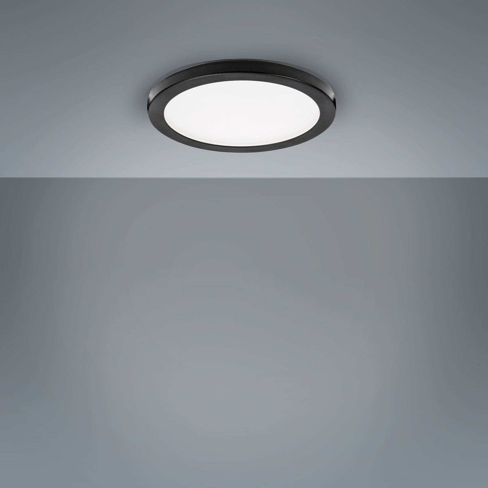 LIGHTME LED-Einbaulampe Aqua Plano IP44 schwarz von LightMe