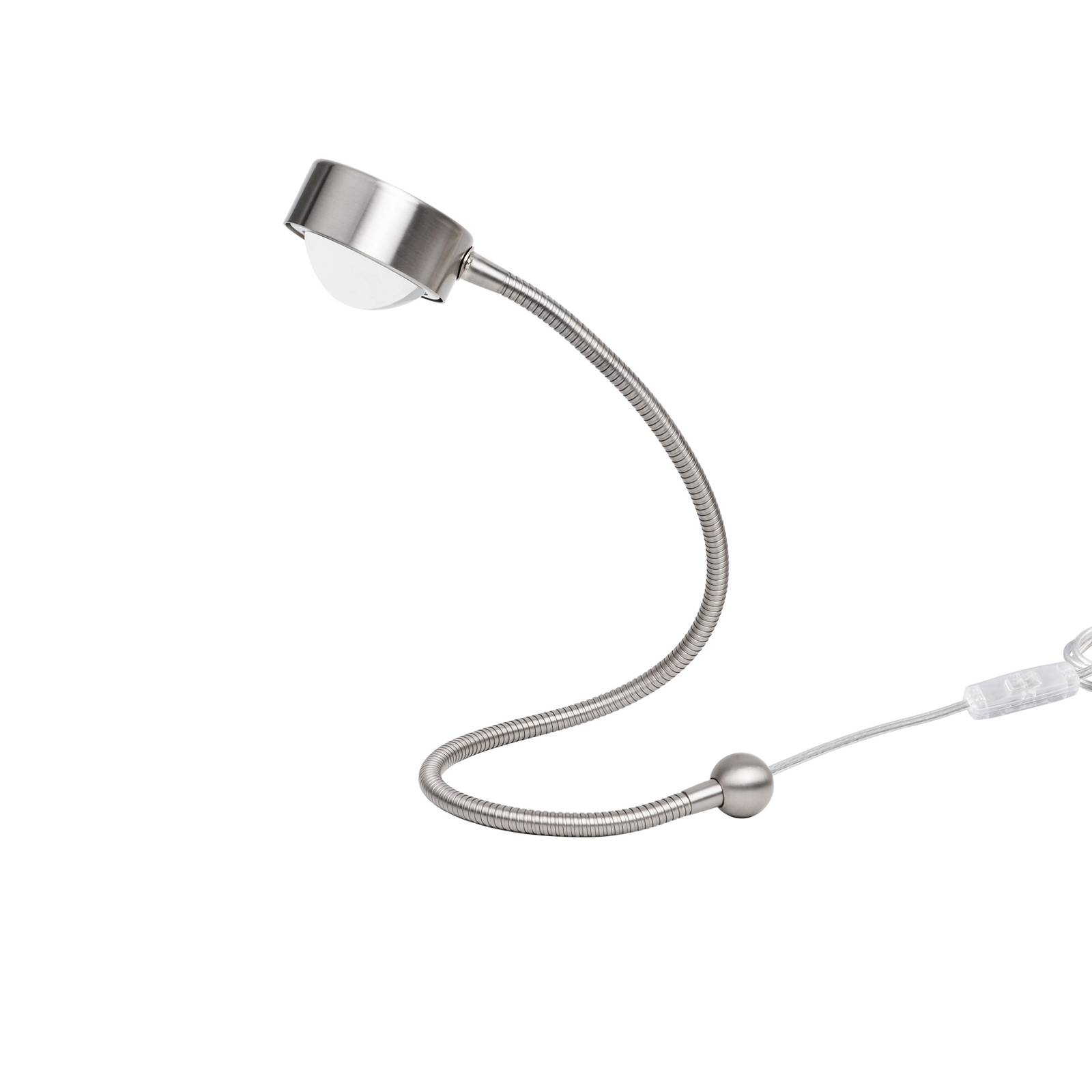 LIGHTME Tischleuchte Powerlens Snake, titanfarben, Flexarm LIGHTME Tischleuchte Powerlens Snake, titanfarben, Flexarm von LightMe