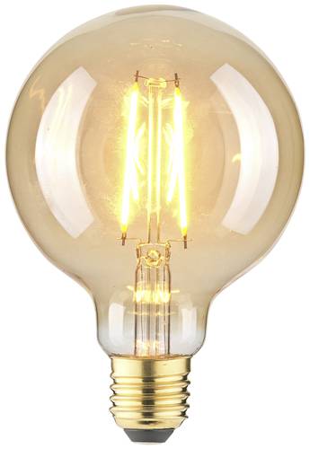 LightMe LM85060 LED E27 Globeform 4.5W Bernstein (Ø x L) 95mm x 140mm 1St. von LightMe