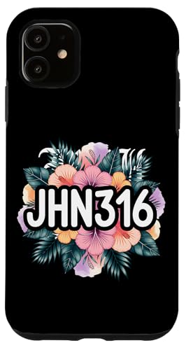 Christliche Hibiskus Jhn316 Blumen Hülle für iPhone 11 Christliche Hibiskus Jhn316 Blumen Hülle für iPhone 11 von Lightedblessing Christliche Kleidung