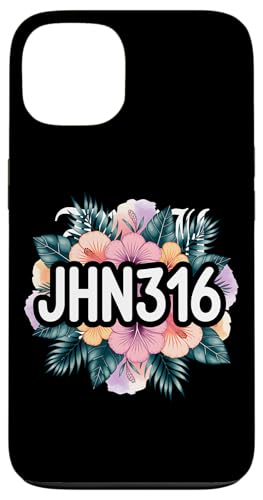 Christliche Hibiskus Jhn316 Blumen Hülle für iPhone 13 von Lightedblessing Christliche Kleidung