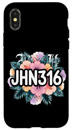 Christliche Hibiskus Jhn316 Blumen Hülle für iPhone X/XS Christliche Hibiskus Jhn316 Blumen Hülle für iPhone X/XS von Lightedblessing Christliche Kleidung