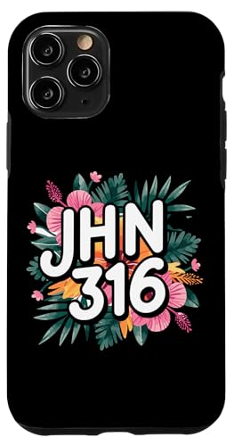 Jhn 316 Christlicher Blumenvers Hülle für iPhone 11 Pro von Lightedblessing Christliche Kleidung