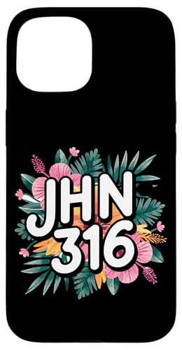 Jhn 316 Christlicher Blumenvers Hülle für iPhone 15 Jhn 316 Christlicher Blumenvers Hülle für iPhone 15 von Lightedblessing Christliche Kleidung