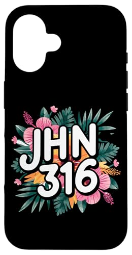 Jhn 316 Christlicher Blumenvers Hülle für iPhone 16 Jhn 316 Christlicher Blumenvers Hülle für iPhone 16 von Lightedblessing Christliche Kleidung
