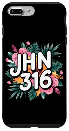 Jhn 316 Christlicher Blumenvers Hülle für iPhone 7 Plus/8 Plus Jhn 316 Christlicher Blumenvers Hülle für iPhone 7 Plus/8 Plus von Lightedblessing Christliche Kleidung