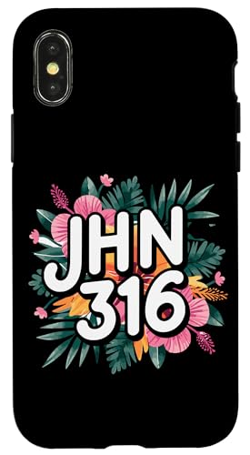 Jhn 316 Christlicher Blumenvers Hülle für iPhone X/XS Jhn 316 Christlicher Blumenvers Hülle für iPhone X/XS von Lightedblessing Christliche Kleidung