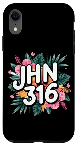 Jhn 316 Christlicher Blumenvers Hülle für iPhone XR Jhn 316 Christlicher Blumenvers Hülle für iPhone XR von Lightedblessing Christliche Kleidung