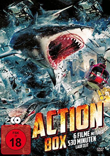 Action Box (6 Filme auf 2 DVDs), inklusive Sharknado, Mercenaries, Hexenkessel, Android Cop, Gangland, High Speed Train von Lighthouse Film Köln