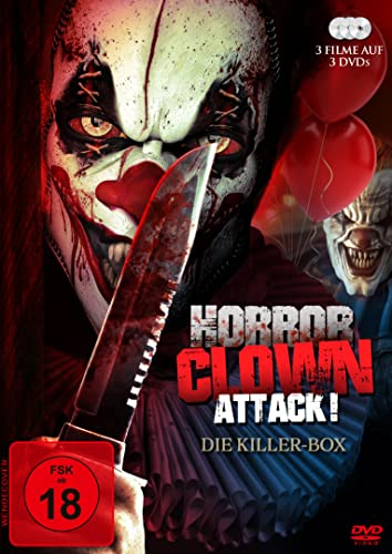 Horrorclown-Attack! - Die Killer-Box - (3 Filme) - [DVD] - Uncut - (Campus Killer, Clown Motel, Clown Doll) von Lighthouse Home Entertainment