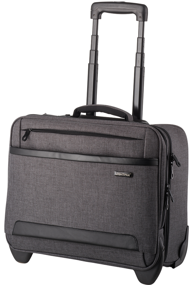 LIGHTPAK Business Notebook-Trolley , ARKON, , Polyester, grau von Lightpak