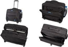 LIGHTPAK Laptop-Trolley RPET Kunstfaser schwarz (46215) von Lightpak