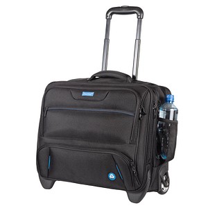 LIGHTPAK Laptop-Trolley RPET Kunstfaser schwarz 45,0 x 23,0 x 38,0 cm von Lightpak