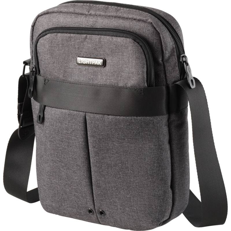 LIGHTPAK Umhängetasche , EPSILON, , Polyester, grau von Lightpak