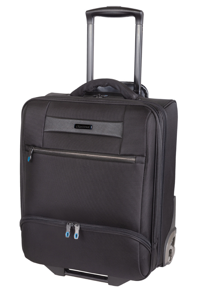 LiGHTPAK Business Trolley LANDO, 1680D Nylon, schwarz von Lightpak