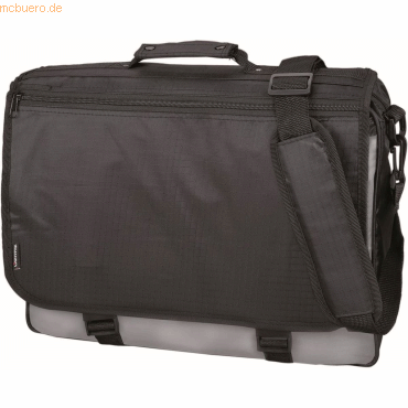 Lightpak Messengerbag Wave 46x35x12cm Polyester schwarz/grau Lightpak Messengerbag Wave 46x35x12cm Polyester schwarz/grau von Lightpak