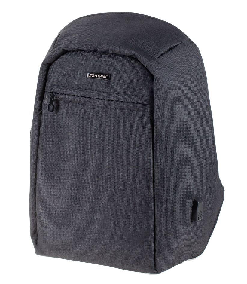 LiGHTPAK Rucksack SAFEPAK, mit USB-Ladeport, anthrazit LiGHTPAK Rucksack SAFEPAK, mit USB-Ladeport, anthrazit von Lightpak