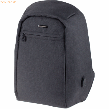 Lightpak Rucksack Safepak 31x45x15cm 600D Polyester anthrazit von Lightpak