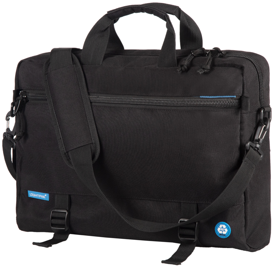 STOP 3-in-1 Multifunktions-Tasche RPET BARBADOS, schwarz von Lightpak