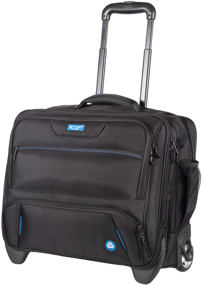 STOP Business Notebook-Trolley RPET BORNEO, schwarz von stop
