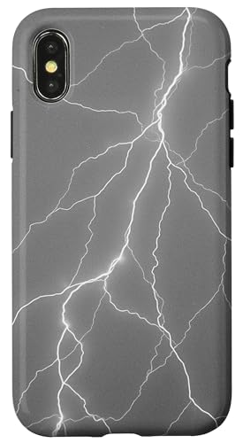 Dramatisches Himmelswetter-Design in grauer Farbe Hülle für iPhone X/XS Dramatisches Himmelswetter-Design in grauer Farbe Hülle für iPhone X/XS von Lights and Energy Background