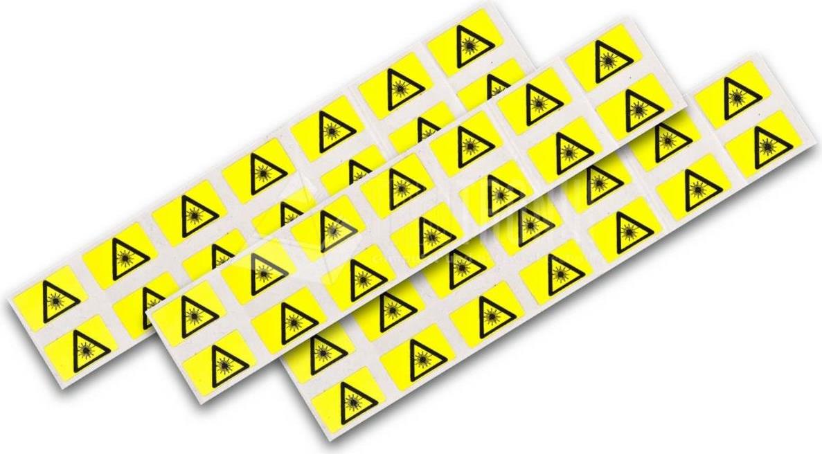 Lightwin FO WARNING SIGN 8MM Dekorativer Aufkleber Schwarz - Gelb 160 Stück(e) (FO WARNING SIGN 8MM) von Lightwin