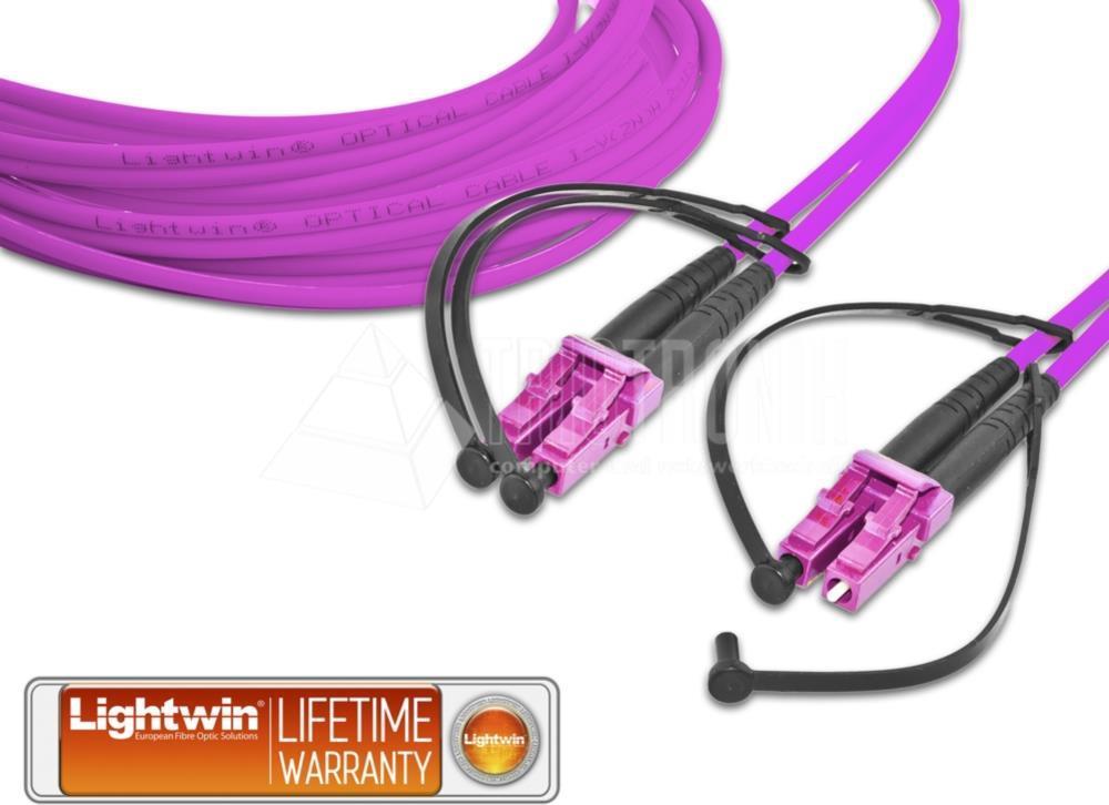 Lightwin LC-LC OM4 5m Glasfaserkabel Violett (LDP-50 LC-LC 5.0 OM4) von Lightwin