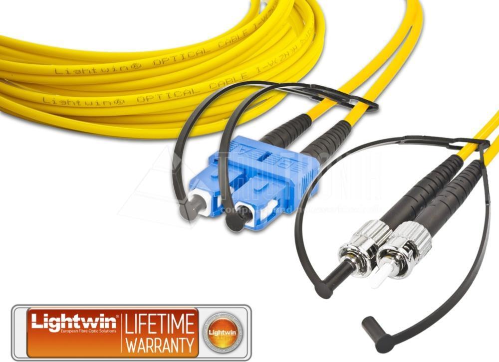 Lightwin LDP-09 SC-ST 3.0 Glasfaserkabel 3 m LSOH OS2 2x SC 2x ST Gelb (LDP-09 SC-ST 3.0) von Lightwin