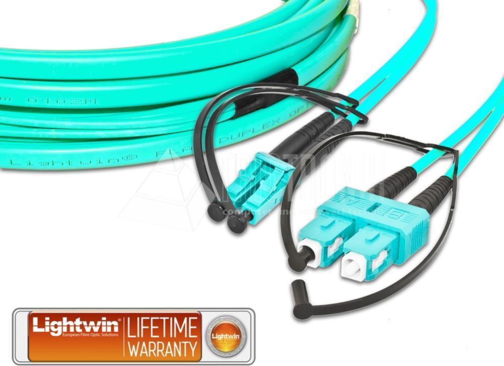 Lightwin LDP-50 LC-SC 10.0 OM3 FD Glasfaserkabel 10 m Aqua-Farbe (LDP-50 LC-SC 10.0 OM3 FD) von Lightwin