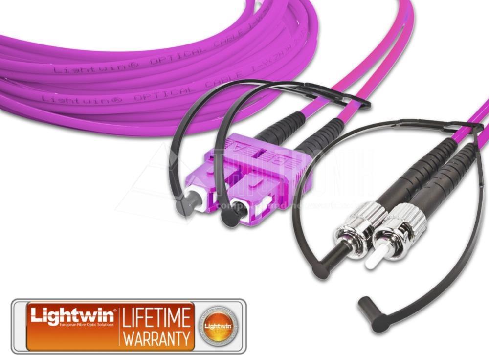 Lightwin LDP-50 SC-ST 10.0 OM4 Glasfaserkabel 10 m Violett (LDP-50 SC-ST 10.0 OM4) von Lightwin