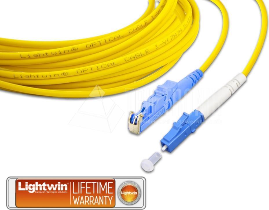 Lightwin LSP-09 E2-LC 5.0 Glasfaserkabel 5 m E-2000 OS2 Blau - Gelb (LSP-09 E2-LC 5.0) von Lightwin