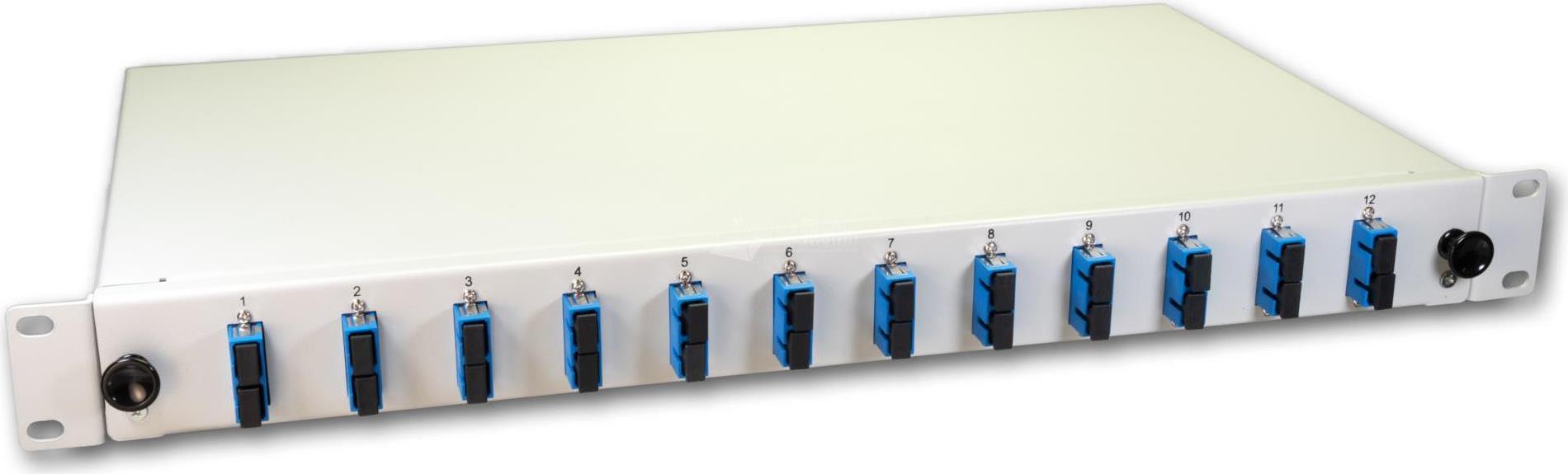Lightwin LWL Spleissbox, 24 Fasern, 12x DSC Singlemode, 9/125µm OS2 G657.A1 Pigtail Spleißboxen (SPBOX 24E09 OS2 DSC) von Lightwin