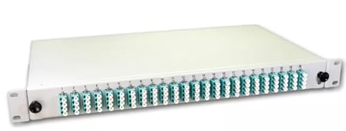 Lightwin LWL Spleissbox, 96 Fasern, 24x QLC Multimode, 50/125µm OM3 Pigtail Spleißboxen (SPBOX 96G50 OM3 QLC) Marke von Lightwin
