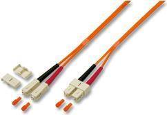 Lightwin - Patch-Kabel - SC multi-mode (M) zu SC multi-mode (M) - 5 m - Glasfaser - Duplex - 50/125 Mikrometer - OM2 von Lightwin