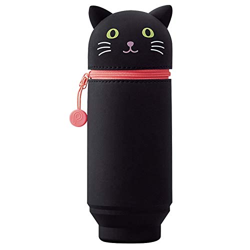 LIHIT LAB. PuniLabo Stand Up Pen Case (Pen Holder), Black Cat, 2.9 x 8.3 inches (A7714-3) von Lihit Lab