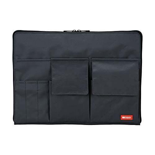 LIHITLAB Laptoptasche mit Aufbewahrungstaschen (Bag-in-Bag), 10 x 13,8 Zoll, Schwarz (A7554-24) von Lihit Lab