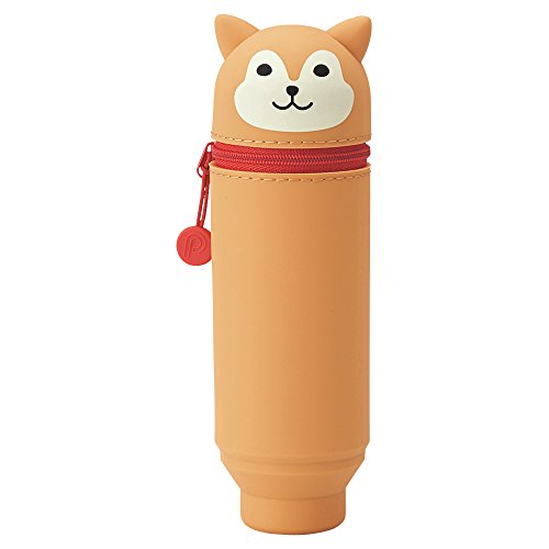 LIHITLAB PuniLabo Stifteetui (Stifthalter), 6,1 x 19,8 cm, Shiba Dog (A7712-2) von Lihit Lab