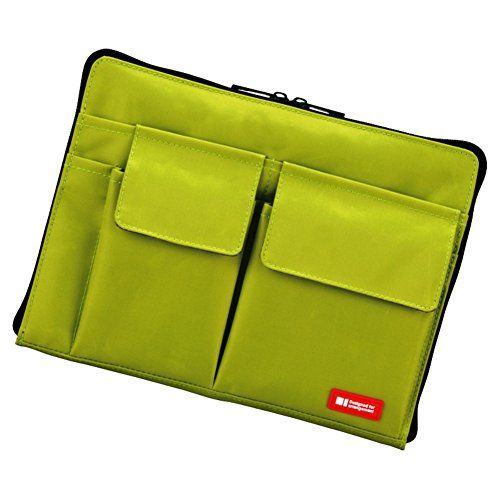 Lihit LAB Laptoptasche mit Aufbewahrungstaschen (Bag-in-Bag), 17,1 x 24,8 cm, Gelbgrün (A7553-6) von Lihit Lab