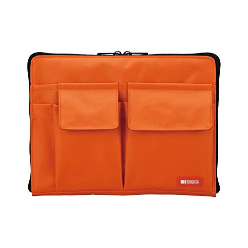 Lihit LAB Laptoptasche mit Aufbewahrungstaschen (Bag-in-Bag), 17,1 x 24,9 cm, orange (A7553-4) von Lihit Lab