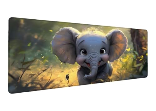 Gaming Mauspad XXL 1200x600x3mm, Elefant Mauspad, Große Niedlich Schreibtischunterlage Tastatur Matte, rutschfeste Gummibasis Schreibtisch Matte, Genähte Kanten Mouse Pad Desk Mat Für Home Arbeit J-9 Gaming Mauspad XXL 1200x600x3mm, Elefant Mauspad, Große Niedlich Schreibtischunterlage Tastatur Matte, rutschfeste Gummibasis Schreibtisch Matte, Genähte Kanten Mouse Pad Desk Mat Für Home Arbeit J-9 von Lihogbo