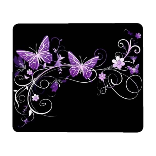 Mauspad, 34 x 28 cm Mauspad Klein, Gaming Mauspad Schwarz mit Wasserdicht und Rutschfester, Vernähter Kanten Mousepad Schmetterling, Mouse Pad Verbessert Geschwindigkeit und Präzision für Büro R-7 Mauspad, 34 x 28 cm Mauspad Klein, Gaming Mauspad Schwarz mit Wasserdicht und Rutschfester, Vernähter Kanten Mousepad Schmetterling, Mouse Pad Verbessert Geschwindigkeit und Präzision für Büro R-7 von Lihogbo
