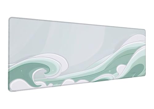 Mauspad, 600x300x3mm Gaming Mauspad XXL Grün, Große Schreibtischunterlage Mouse Pad Einfachheit, Wasserdicht Rutschfeste Gummibasis Genähte Kanten Mousepad, Verbessert Präzision und Geschwindigkei L-3 Mauspad, 600x300x3mm Gaming Mauspad XXL Grün, Große Schreibtischunterlage Mouse Pad Einfachheit, Wasserdicht Rutschfeste Gummibasis Genähte Kanten Mousepad, Verbessert Präzision und Geschwindigkei L-3 von Lihogbo