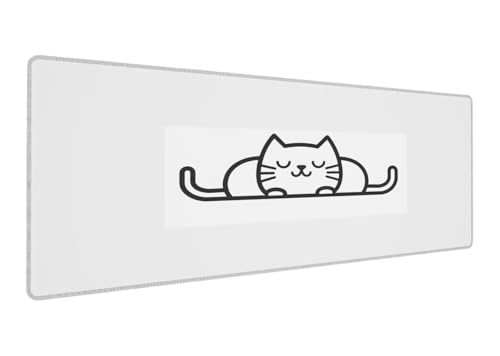 Mauspad, 600x300x3mm Gaming Mauspad XXL Katze, Große Schreibtischunterlage Mouse Pad Abstrakt, Wasserdicht rutschfeste Gummibasis, Genähte Kanten Mousepad, Verbessert Präzision und Geschwindigkei A-3 Mauspad, 600x300x3mm Gaming Mauspad XXL Katze, Große Schreibtischunterlage Mouse Pad Abstrakt, Wasserdicht rutschfeste Gummibasis, Genähte Kanten Mousepad, Verbessert Präzision und Geschwindigkei A-3 von Lihogbo